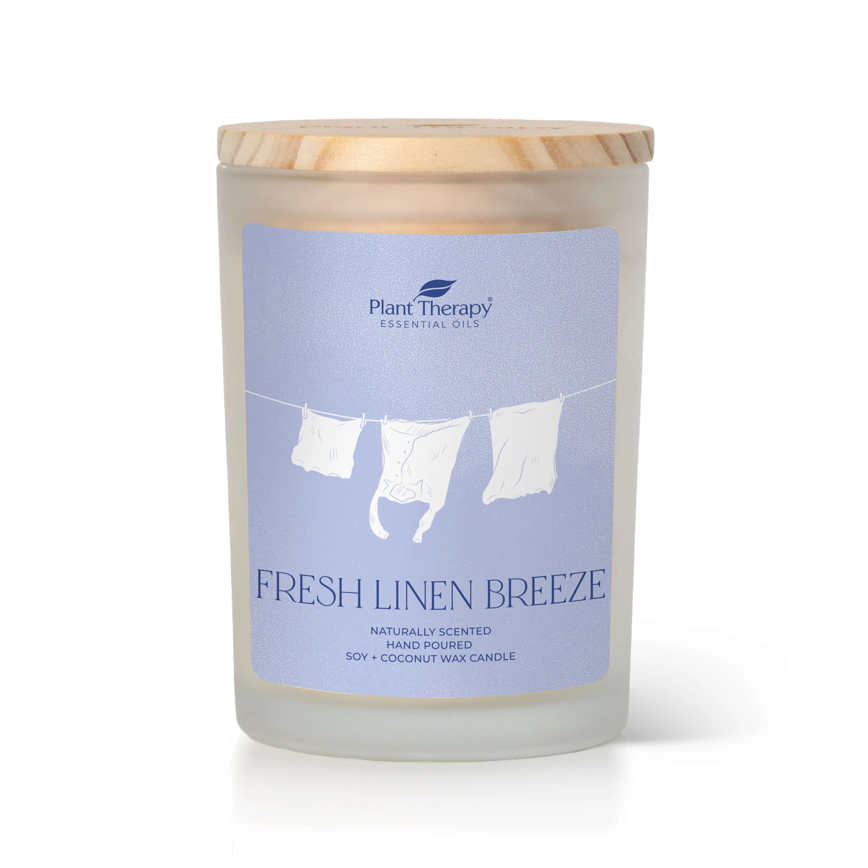 Fresh Linen Breeze Naturally Scented Candle | Plant Therapy