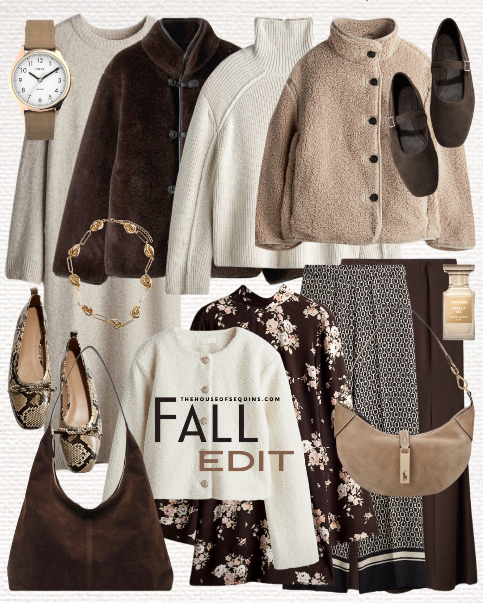 Shop these H&M New Arrivals and fall outfit finds! Fall family photo ideas, teddy jacket, faux fur jacket, Maxi skirt, chocolate brown suede bag, brown suede Mary Jane, snakeprint flats, turtleneck wool sweater, floral dress, Polo Ralph Lauren suede bag, fleece cropped cardigan, sweater dress and more! 

#LTKFindsUnder100 #LTKItBag #LTKFindsUnder50