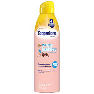 Coppertone Water Babies Lotion Spray SPF 50, 6 fl oz | Drugstore