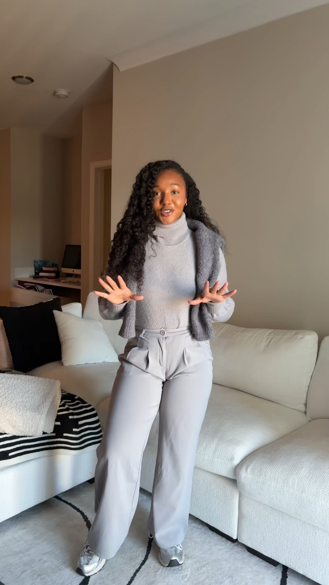 6/10 Work Outfits 🤍

Pants & Top: @forever21 
Sweater: @tjmaxx 
Shoes: @newbalance

Similar Pieces linked 🤍

#LTKWorkwear #LTKootd #LTKgrwm