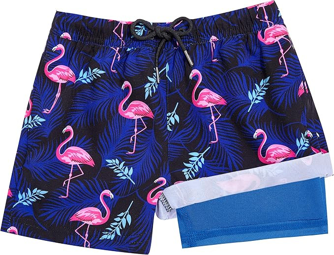 BRISIRA Boys Swim Trunks Bathing Suit Compression Boxer Brief Liner Swim Shorts Swimsuit Anti-Cha... | Amazon (US)