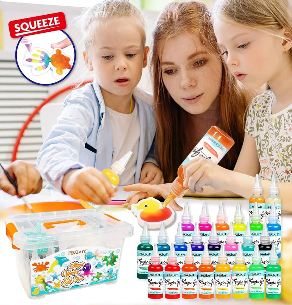 REALART Magic Water Elf Toys for Kids Gifts Includes (24 Colors, 12 Sea Creature Models, 9 Dinosa... | Amazon (US)