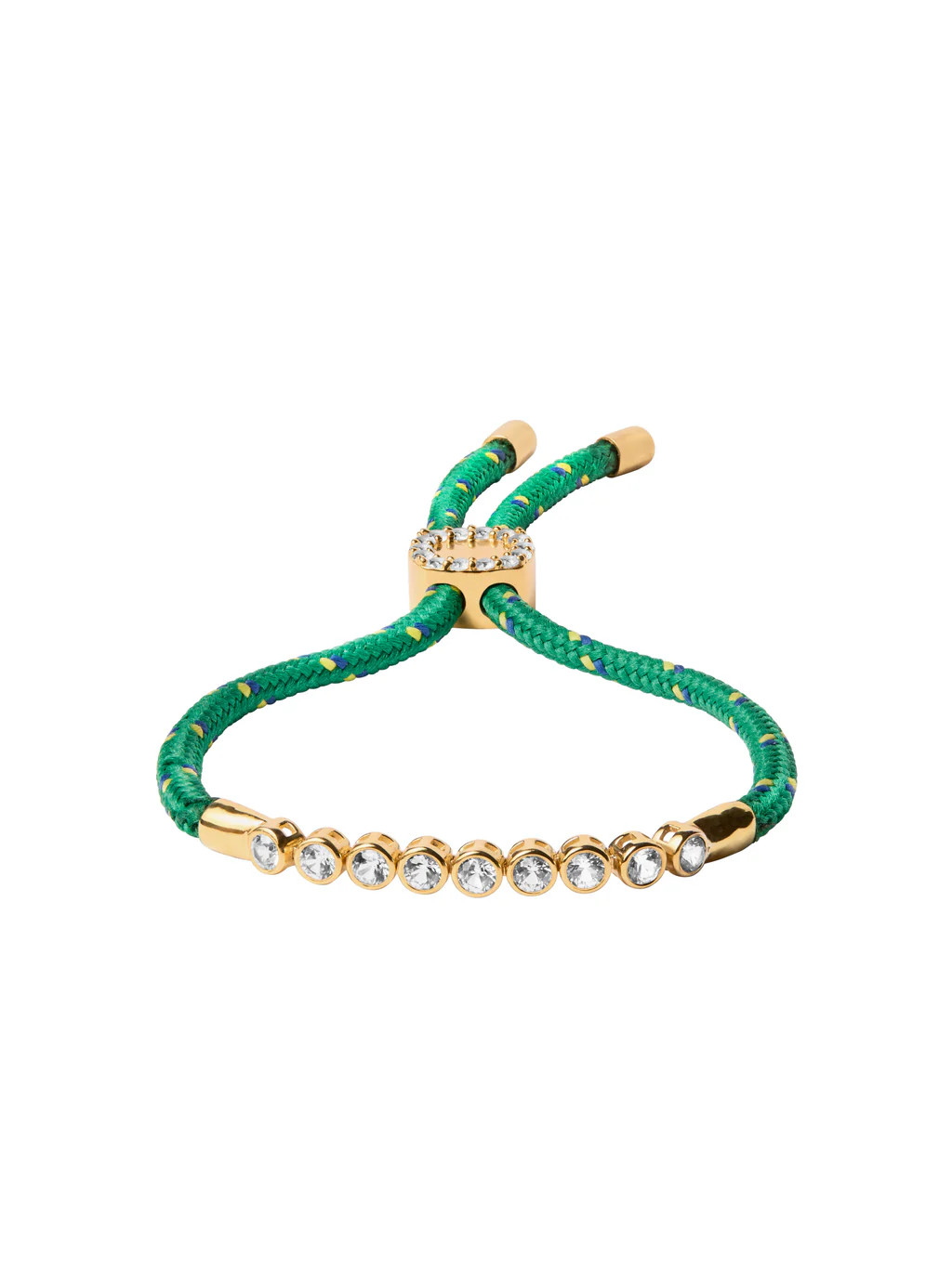 JAMES BEZEL VERT PARACORD BRACELET, GOLD | Dorsey