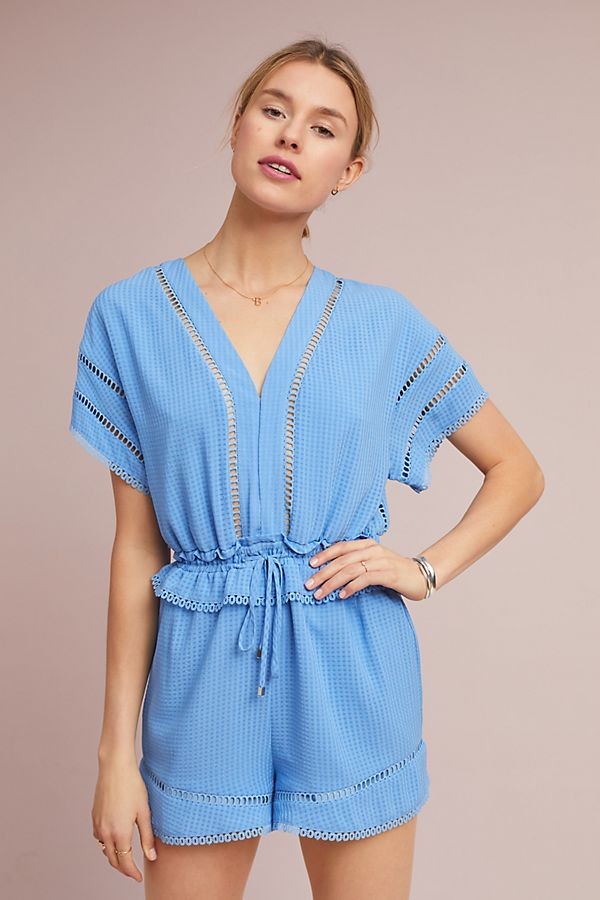 Cassie Paperbag-Waisted Romper | Anthropologie (US)