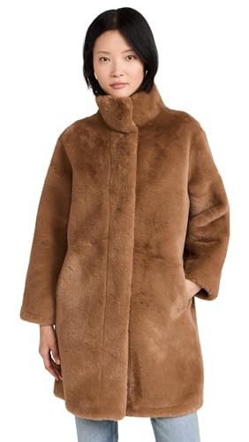 Apparis Women's Blair Mid-Length Coat, Camel, Tan, XL | Amazon (US)