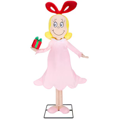 Grinch 4-ft Dr. Seuss Cindy-Lou Who Musical Animatronic Lowes.com | Lowe's