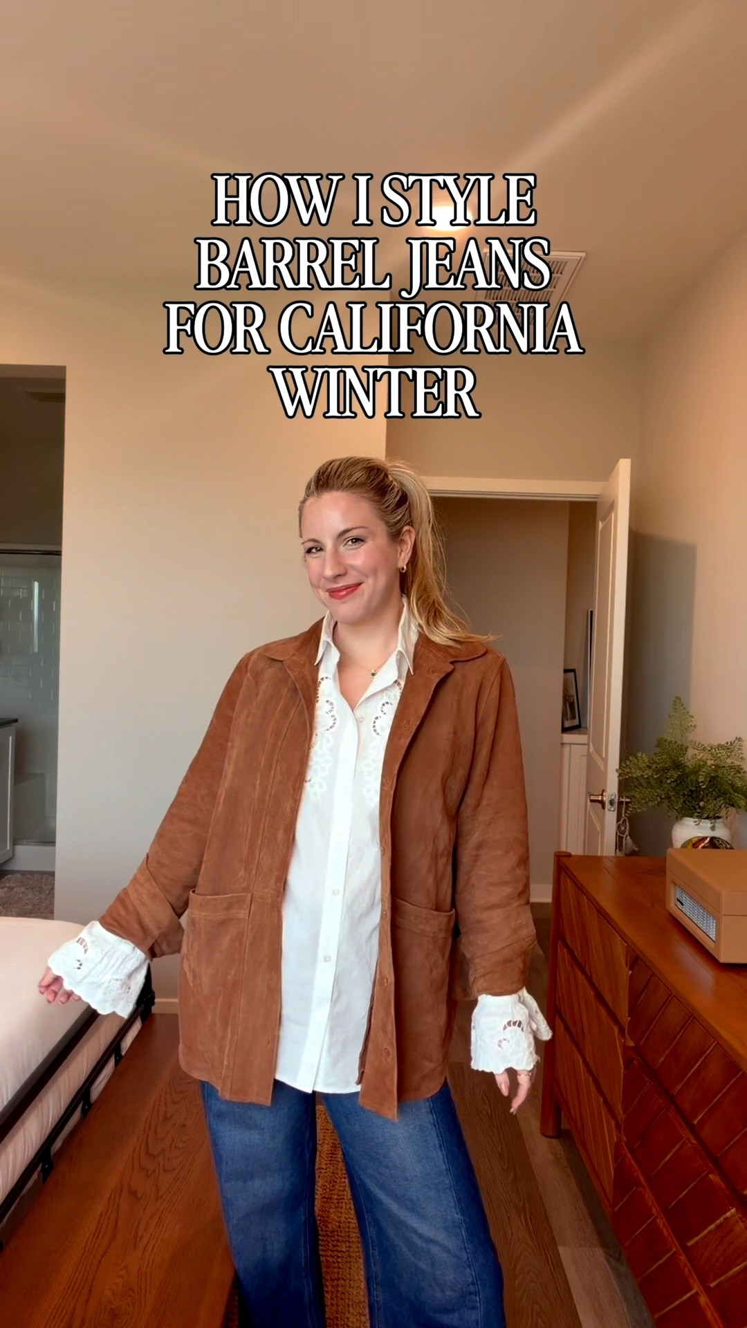 California Winter Outfit

Effortless California winter layers 🤍

Styling my Sézane Will jacket over the Raphaelle shirt with barrel jeans for an easy, elevated everyday look. This is one of my favorite capsule outfits for cooler days — polished but still comfortable.

Finished with chunky black loafers and my Sézane tote for a chic, practical outfit I’d wear to work, errands, or coffee.

Shop my full outfit below ✨

#LTKgrwm #LTKootd #LTKWorkwear