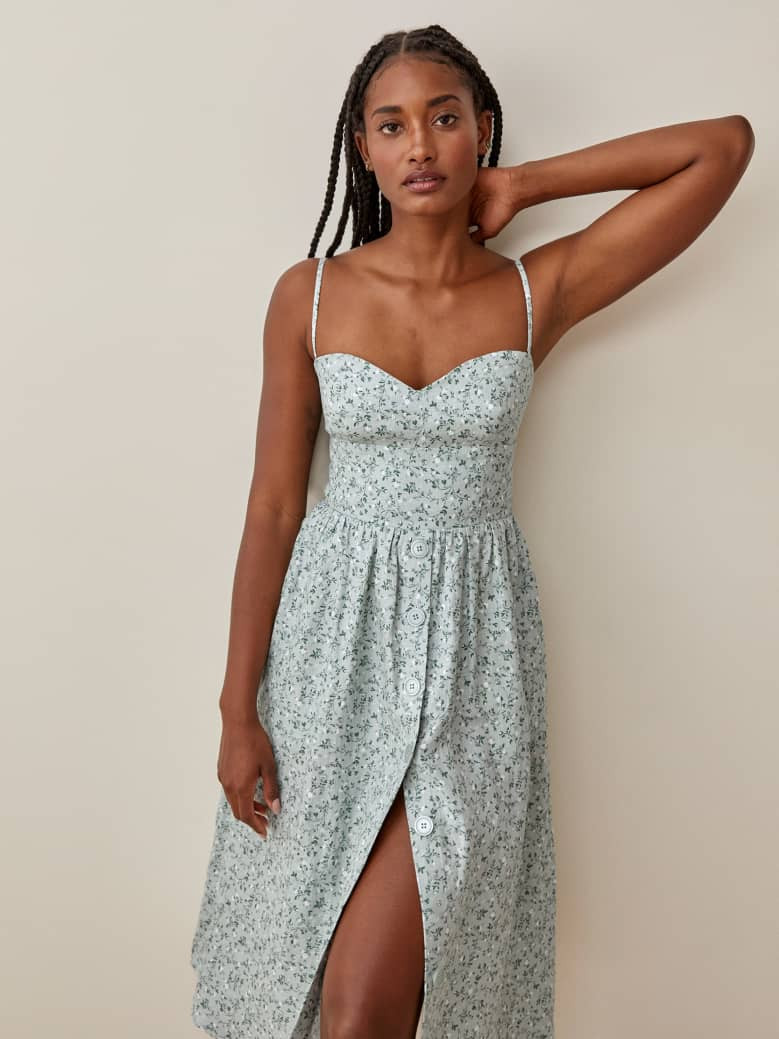 Cale Linen Dress | Reformation (Global)