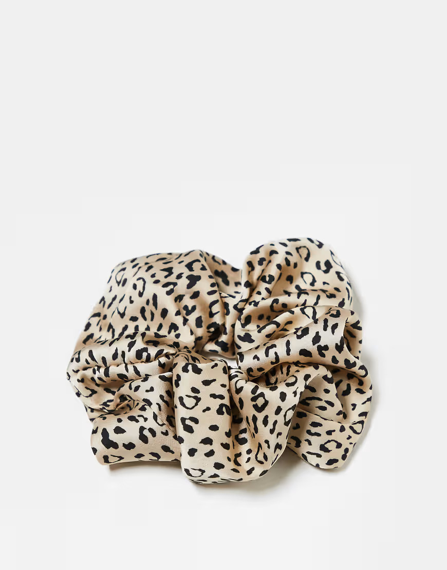 Kitsch Fabric Scrunchie 1 Pack - Leopard-No colour | ASOS (Global)