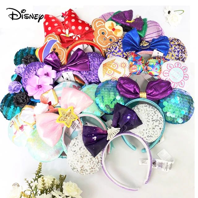 Disney Mickey Ears Headband Firework Headband With Castle Peter Pan Cosplay Hairband Disneyland L... | Ali Express BR