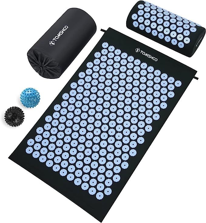 TOMSHOO Acupressure Set, Acupressure Mat and Pillow with 2pcs Massage Balls- Pain Relief Therapy ... | Amazon (CA)