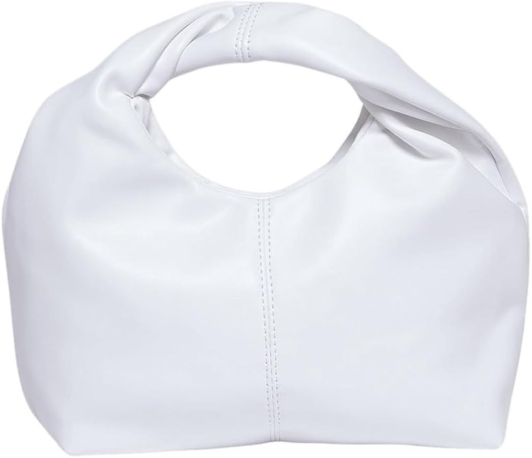 Verdusa Women's Ruched Hobo Mini Handbag Clutch Purse Dumpling Pouch Bag | Amazon (US)