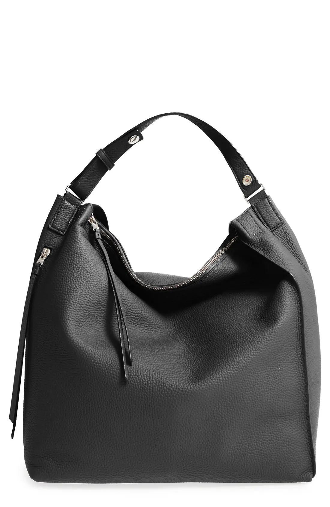 Allsaints Kita Convertible Leather Backpack - Black | Nordstrom