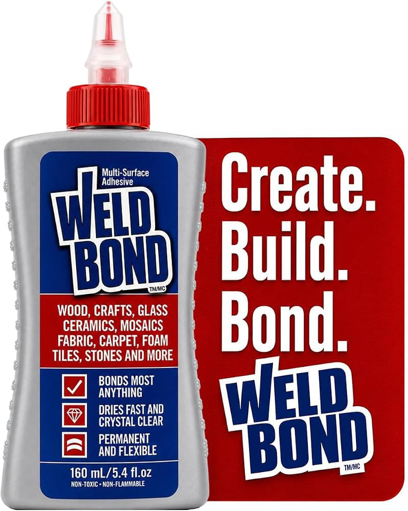 Weldbond Multi-Surface Glue Non Toxic for Mosaic Wood Ceramic Craft 5.4oz | Amazon (US)