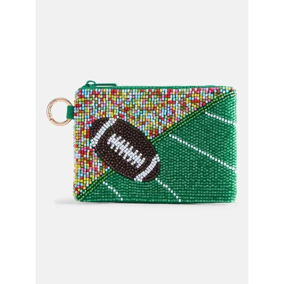 No Boundaries Women’s Game Day Football Beaded Pouch, Multi | Walmart (US)
