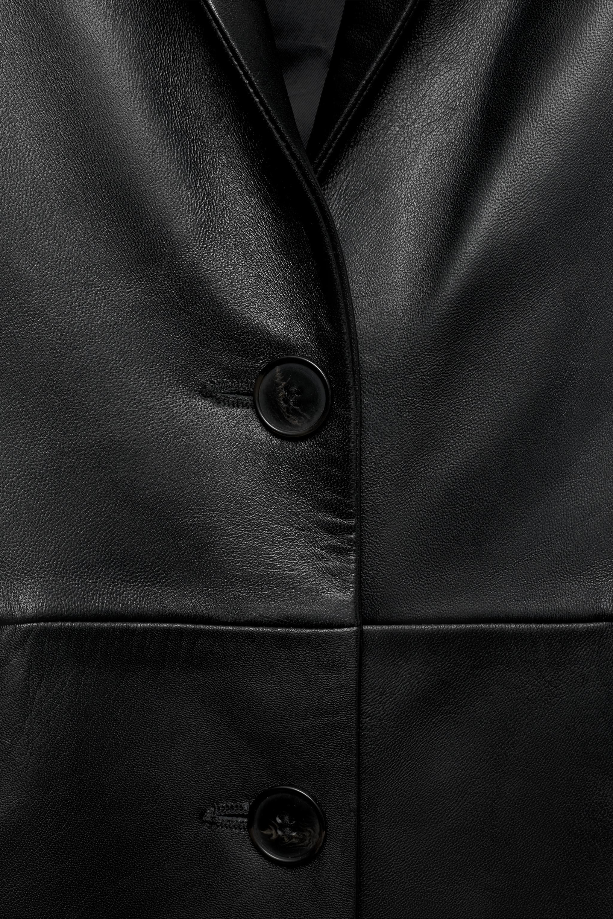 FITTED LEATHER COAT LUDOVIC DE SAINT SERNIN x ZARA | Zara US