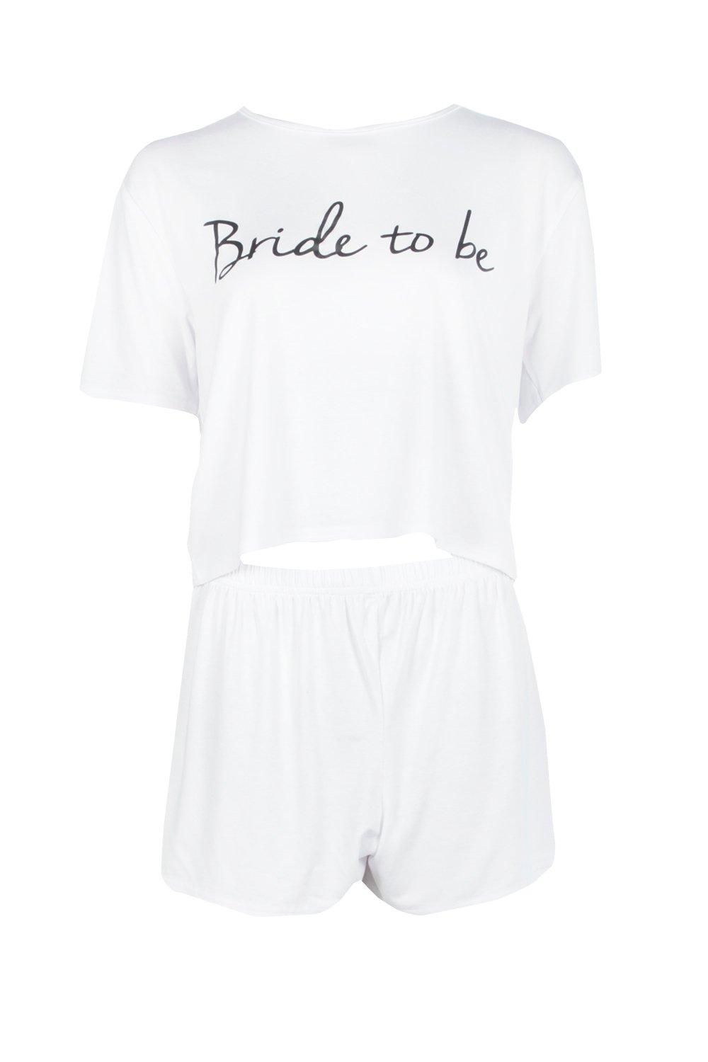 Bride To Be T-Shirt & Short Set | Boohoo.com (US & CA)