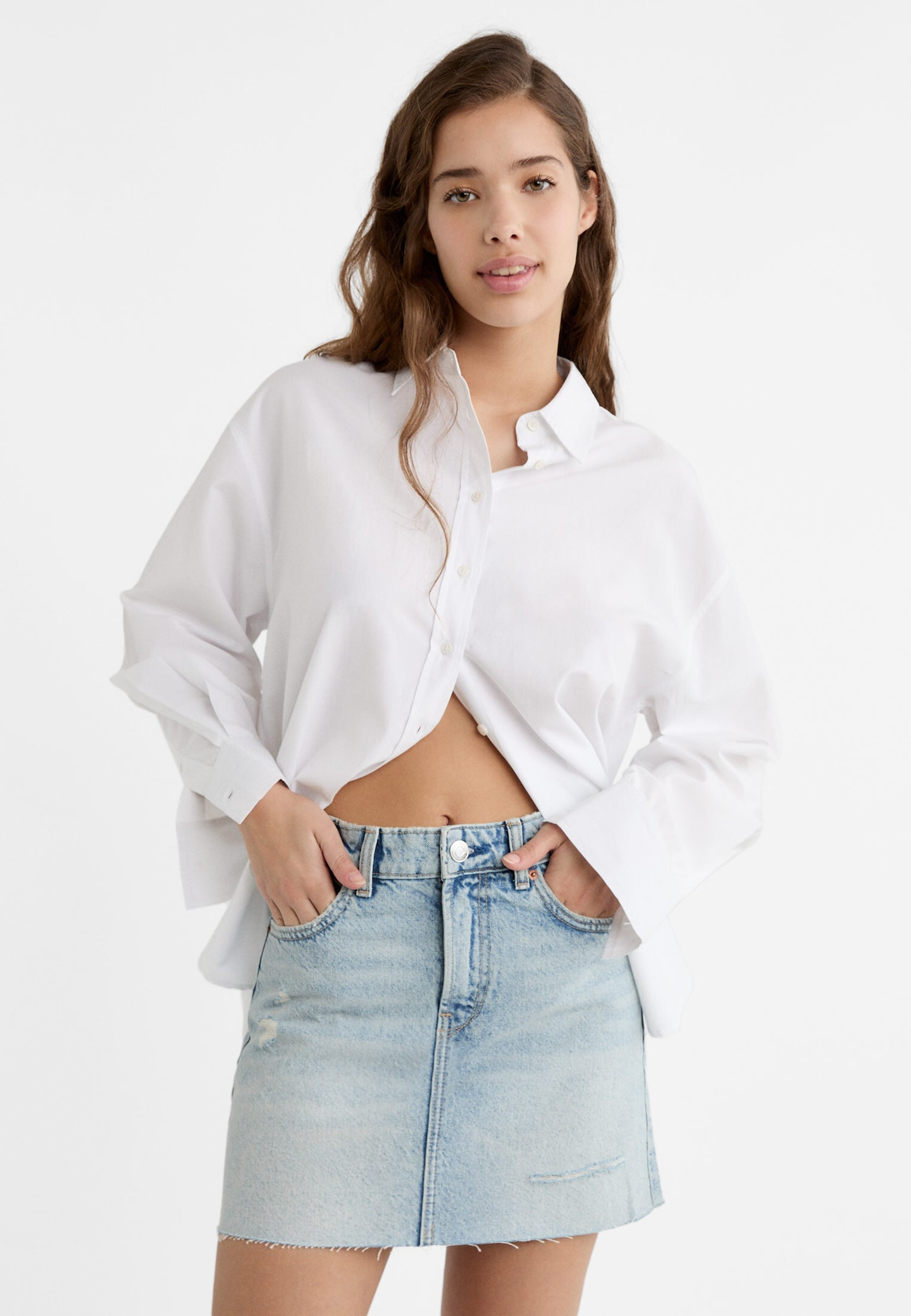 Short denim skirt | Stradivarius (UK)