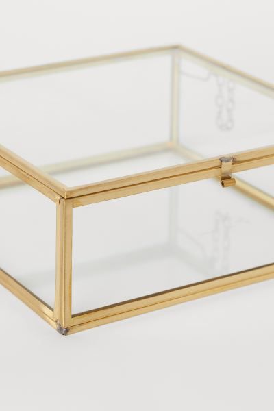 Square Clear Glass Box | H&M (US + CA)
