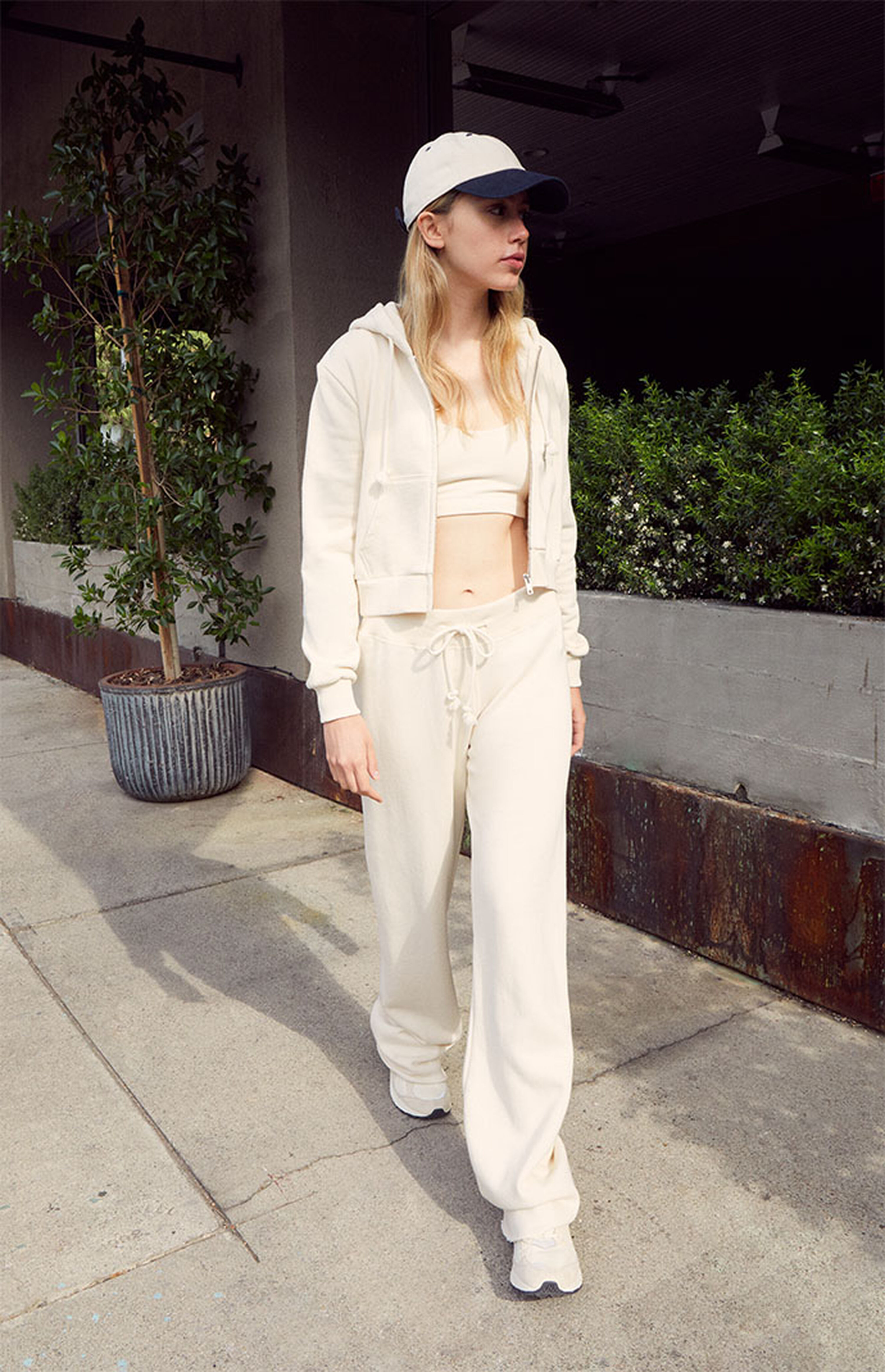 John Galt Off White Full Zip Hoodie | PacSun