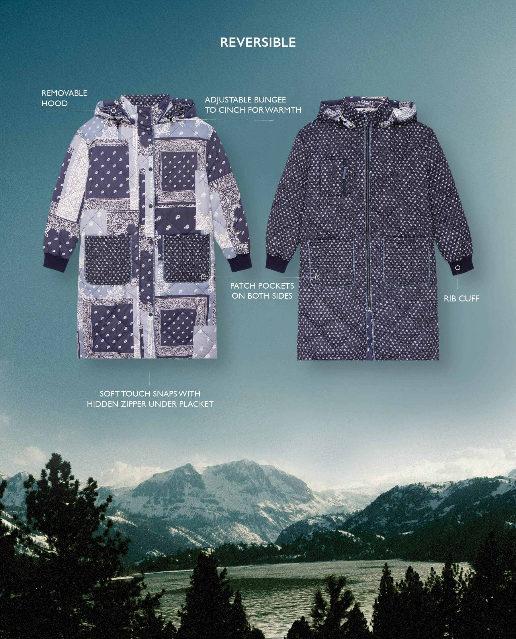 The Reversible Down Storm Puffer. | THE GREAT.