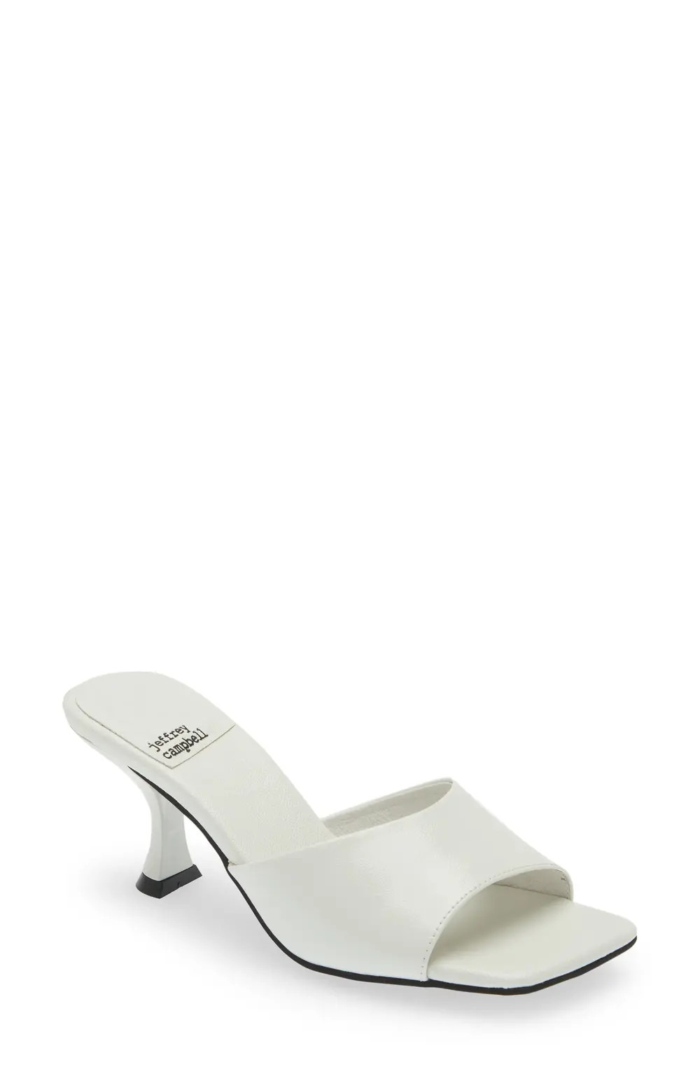 Jeffrey Campbell Mr-Big Slide Sandal, Size 8 in White Crinkle Patent at Nordstrom | Nordstrom Canada