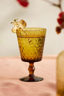 Amber Glass Goblet | Anthropologie (US)
