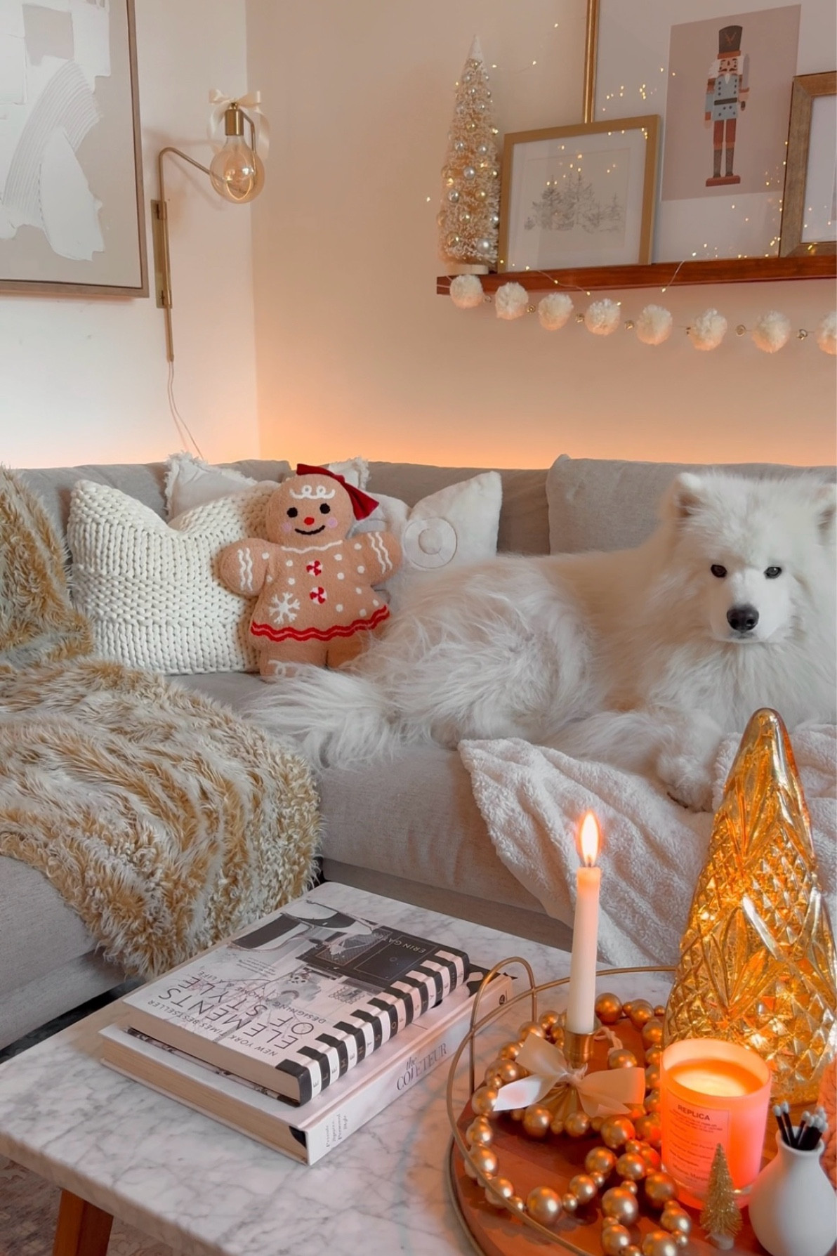 Cozy neutral Christmas vibes without being boring 🎄♥️ Ps how cute is this little gingerbread girl?
.
Holiday home decor, Christmas decor, cozy Christmas aesthetic 

#LTKCyberWeek #LTKSeasonal #LTKHoliday