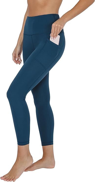 Yogalicious High Waist Ultra Soft 7/8 Ankle Length Leggings with Pockets for Women | Amazon (US)