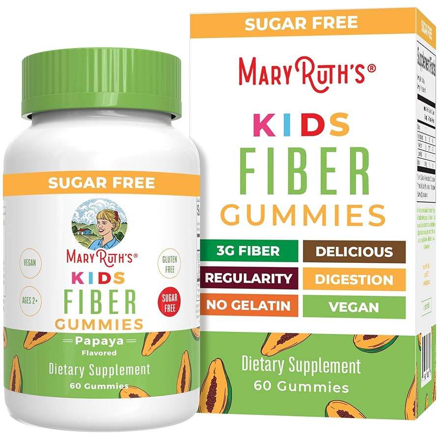 MaryRuth Organics Fiber Gummies for Kids | 2 Month Supply | Sugar Free | Soluble Fiber Supplement... | Amazon (US)