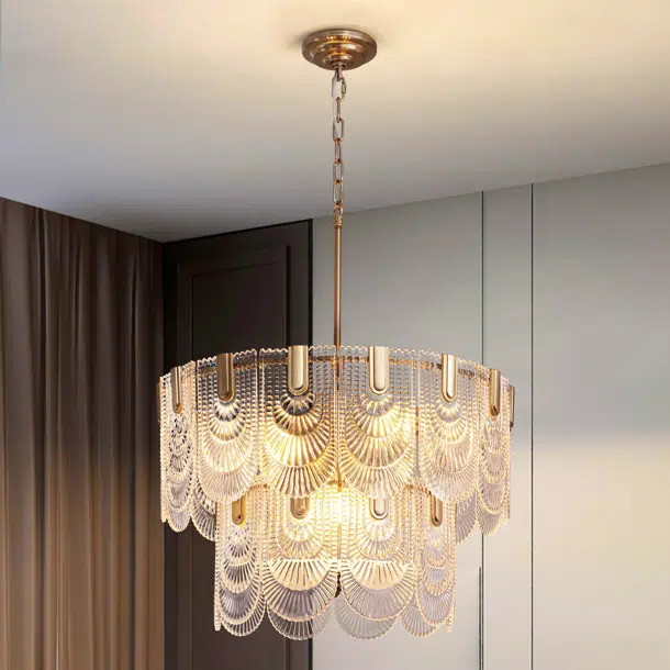 Aurthur 9 - Light Dimmable Tiered Modern Chandelier | Wayfair North America