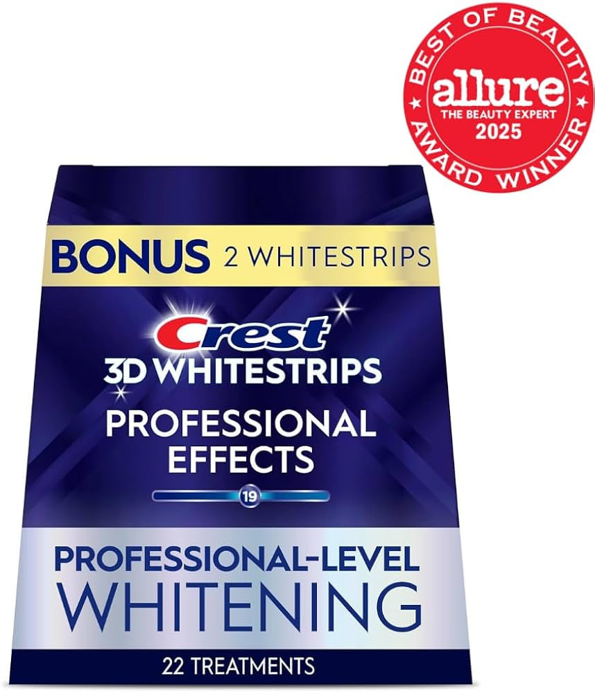 Crest 3D Whitestrips Professional Effects \u2013 Teeth Whitening Kit, 22 Treatments (20 + 2 Bonus... | Amazon (US)