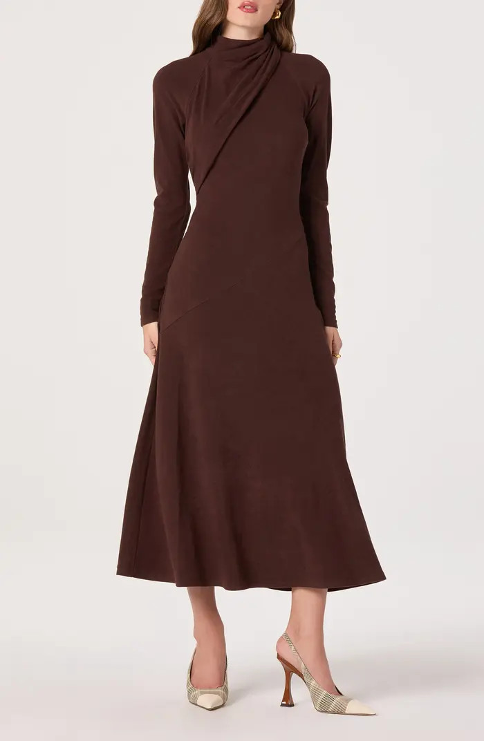 ASTR the Label Long Sleeve Mock Neck Dress | Nordstrom | Nordstrom