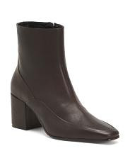 Leather Heeled Booties For Women | TJ Maxx