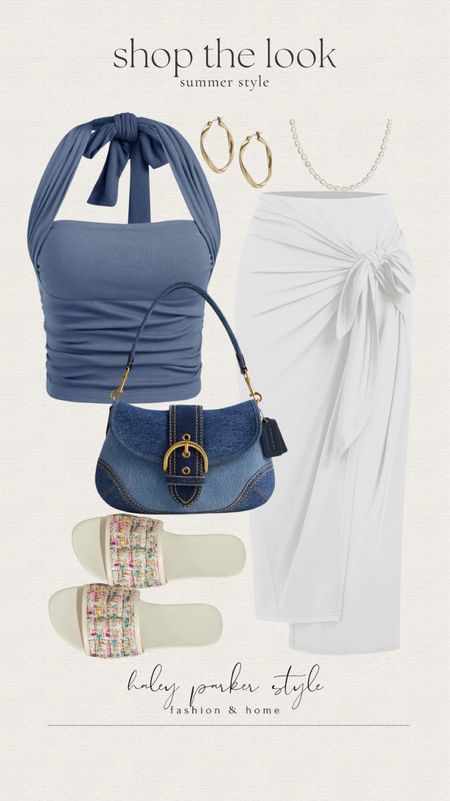 Shop the look Summer style! 

White skirt, top, coach purse, bag, sandals, gold earrings 

#LTKShoeCrush #LTKStyleTip #LTKItBag