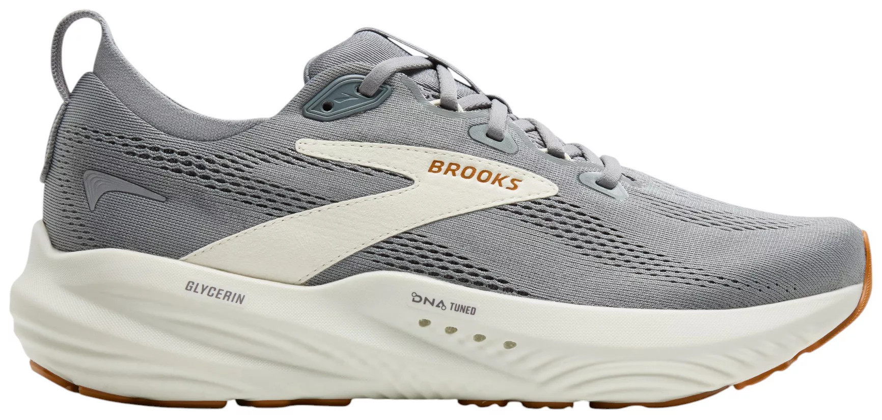 Brooks Men's Glycerin 22 Running Shoes, Size 8, Primer Gray/Gry/Honey Gin | DICK'S Sporting Goods