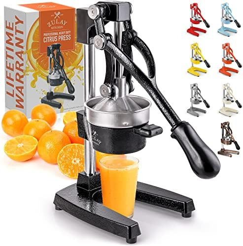 Zulay Professional Citrus Juicer and Lemon Squeezer - Orange Juice Squeezer, Lemon Juicer, Lime S... | Amazon (US)
