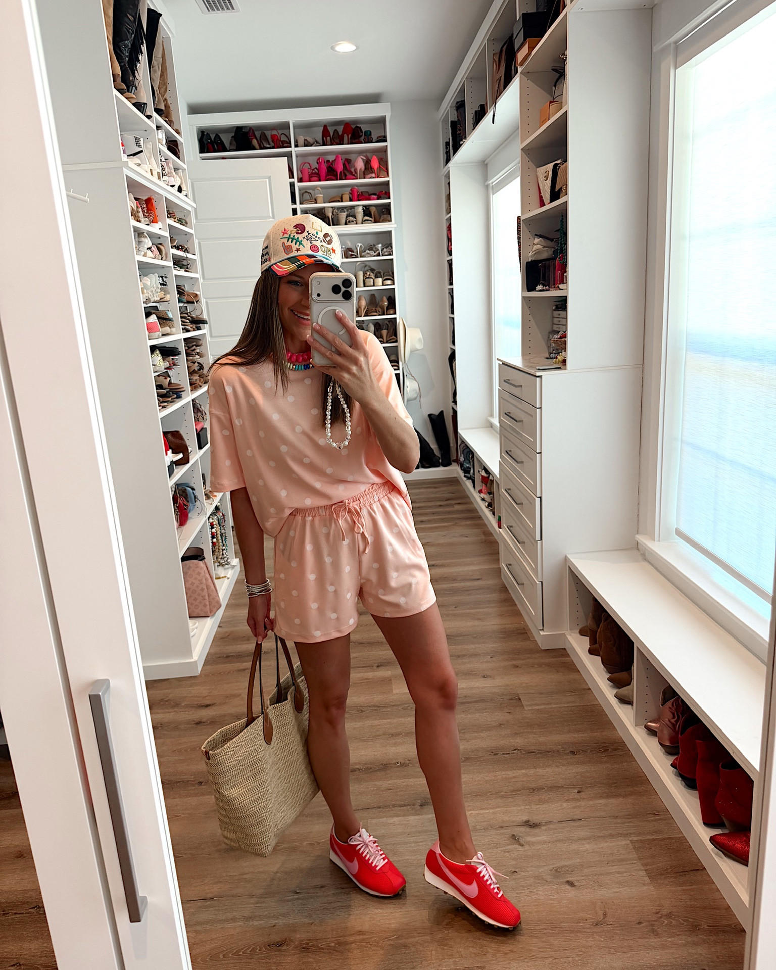 In a small set, necklaces, hat, sneakers and accessories- fits tts.

#LTKgrwm #LTKSeasonal #LTKootd