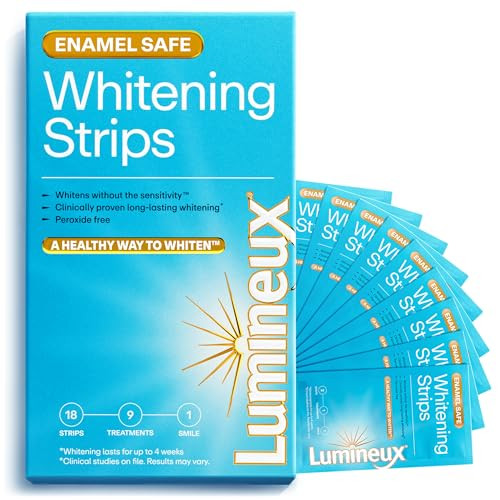 Lumineux Teeth Whitening Strips 9 Treatments – Peroxide Free - Enamel Safe for Whiter Teeth - W... | Amazon (US)