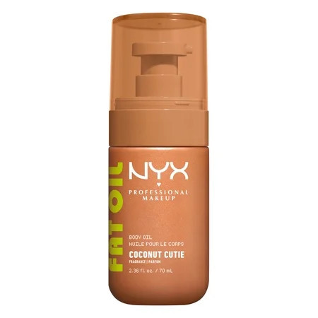 NYX Professional Makeup Fat Oil Body Oil 24 HR Hydration Glowy Finish Coconut Cutie 2.36 fl oz | Walmart (US)