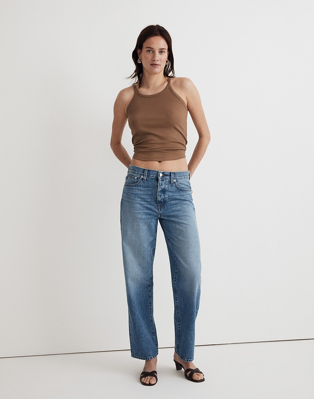 Low-Slung Straight Jeans in Seville Wash | Madewell