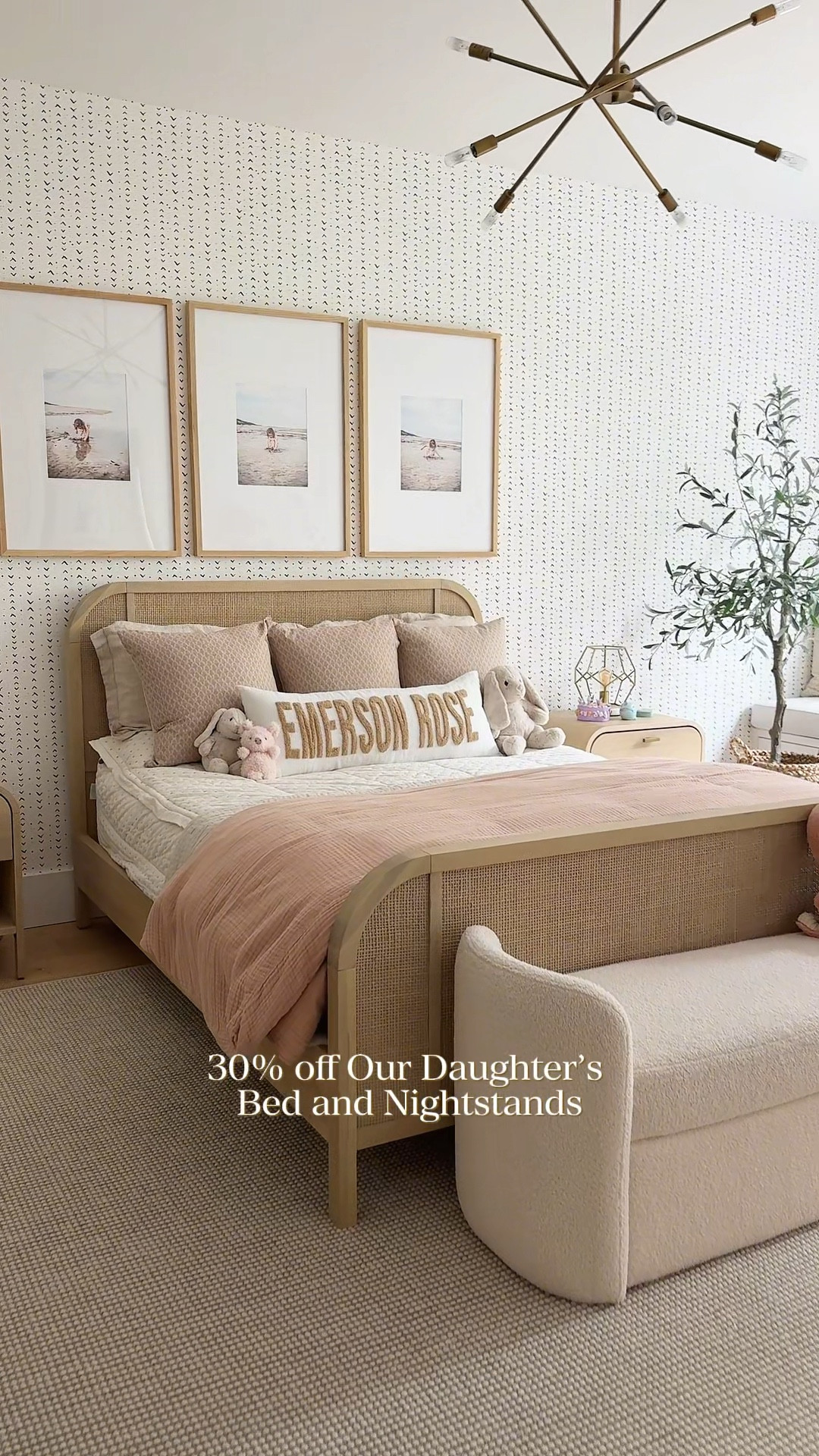 Black Friday Sale | 30% off Emerson’s bed and nightstands!