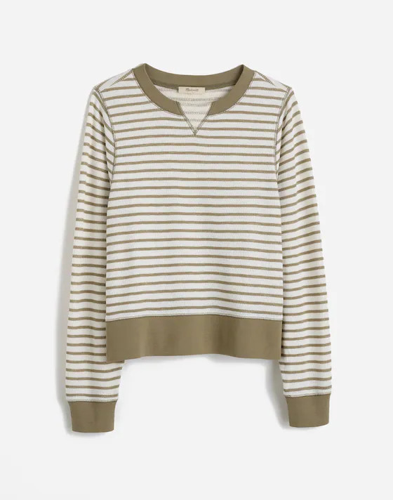 Relaxed Long-Sleeve Crewneck Tee in Stripe | Madewell