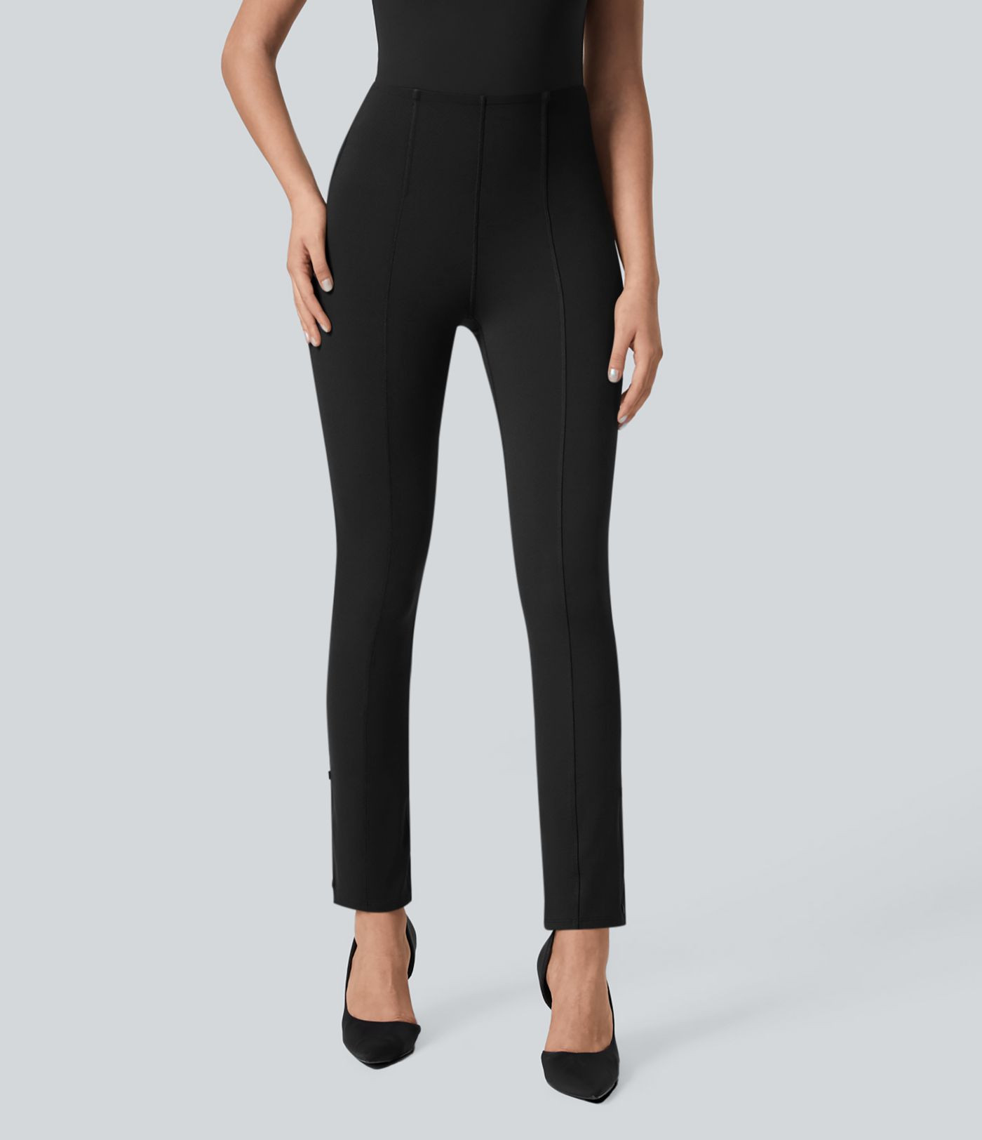 Halara Flex\u2122 High Waisted Tummy Control Adjustable Hem Work 7/8 Pants | HALARA