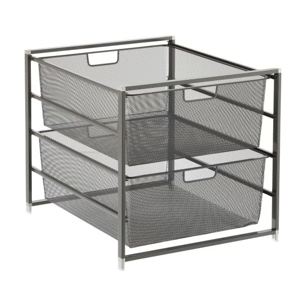 Elfa Mesh 2-Drawer Unit | The Container Store
