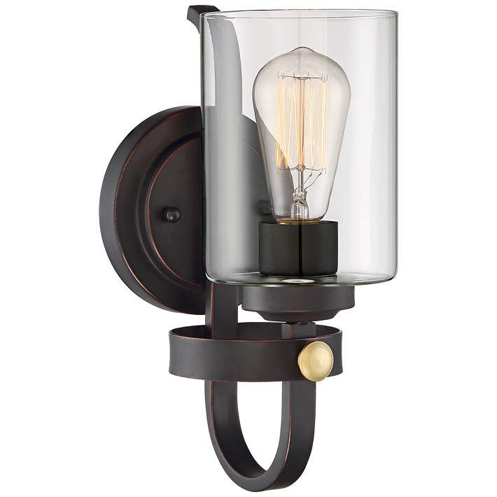 Eagleton 12" High Oil-Rubbed Bronze LED Wall Sconce - #35F50 | Lamps Plus | Lamps Plus