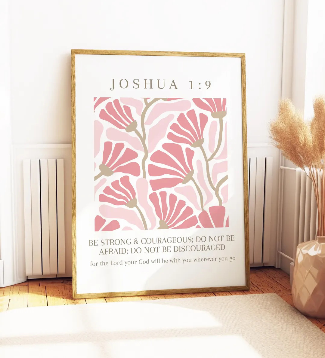 Joshua 1:9 | Physical Print | Be Strong & Courageous | Bible Verse Prints | Modern Scripture Deco... | Etsy (Global)