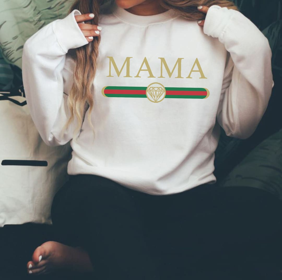 High Fashion Inspired Mom Sweater | Custom Mama Sweatshirt | Mama Life | Mom Life Shirt | Mama De... | Etsy (US)