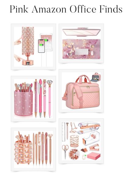 Pink Amazon finds, pink office finds, pink office supplies office decor pink work supplies 

#LTKfindsunder50 #LTKGiftGuide #LTKworkwear