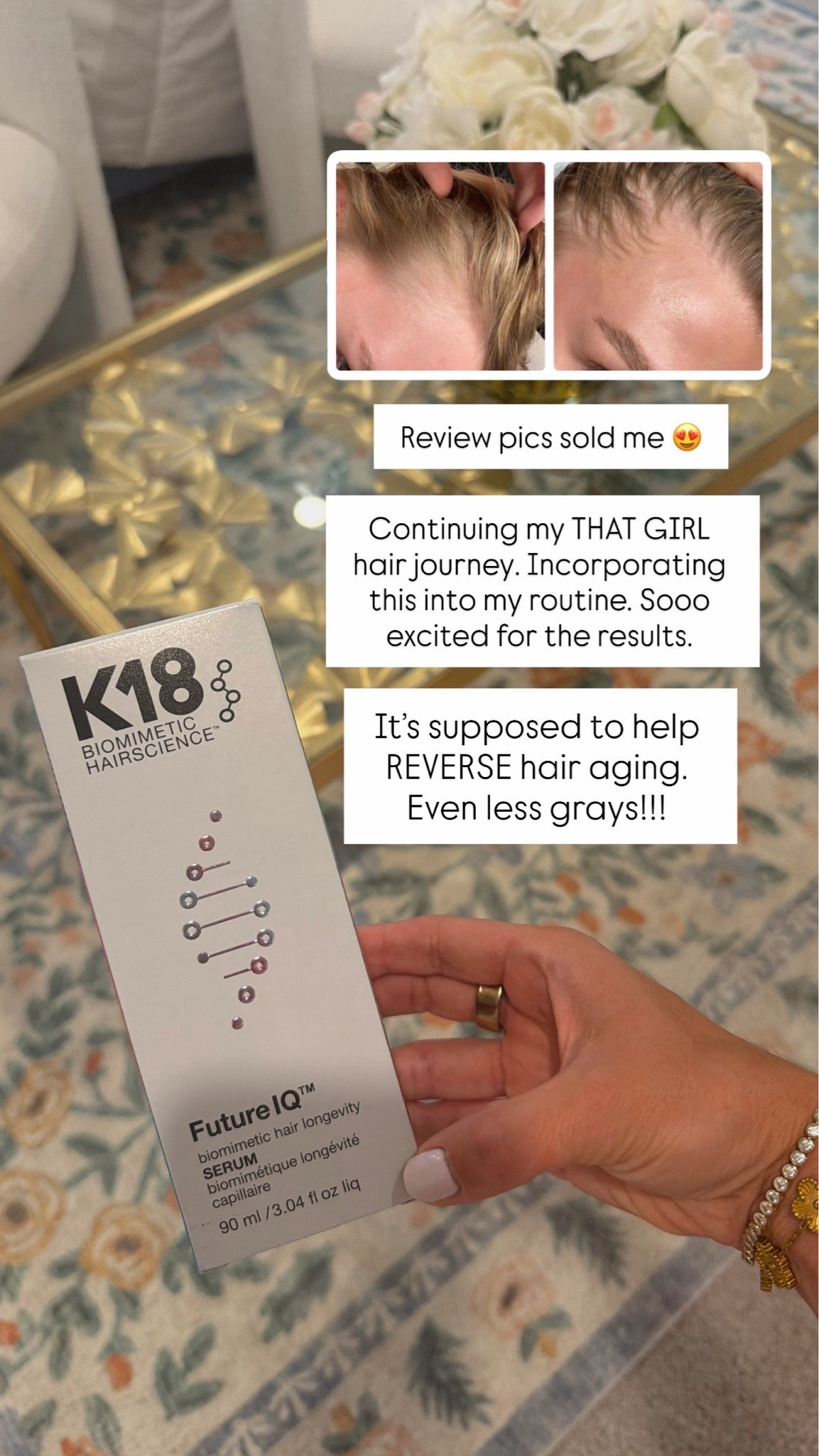 K18 future IQ // Look at that GROWTH! Super excited to incorporate this into my healthy hair routine. Also linking my other k18 faves. This brand has been so worth it. IQ is new to me. The others have all been repurchased!!

#LTKselfcare #LTKBeauty #LTKmomlife